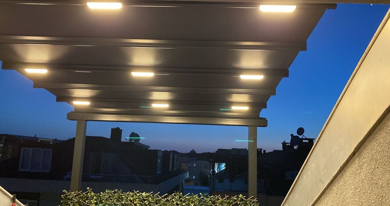 Bioklimatik Pergola Sistemi - Teknik Dizayn Alüminyum